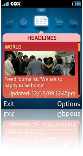Cox's Home Screen