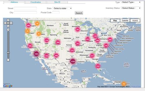 T-Mobile Towers Map