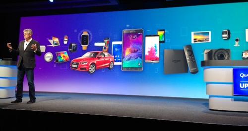New-ish Qualcomm CEO Steve Mollenkopf talks up all the devices that the chipmaker is or will be powering, including everything from cars to watches to adorable little robots.