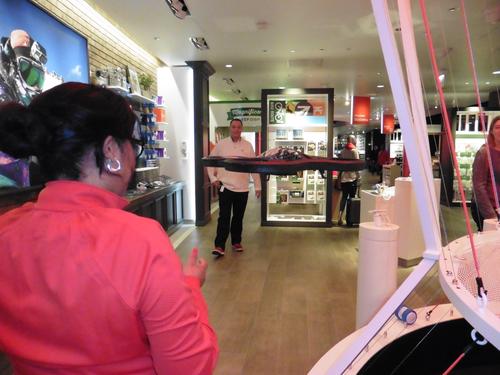 The most popular part of the Verizon store is already the drone zone, in which visitors can try out drones in the air or on the ground in a contained area. Employees said they have already sold several to men who weren't buying them for their kids...