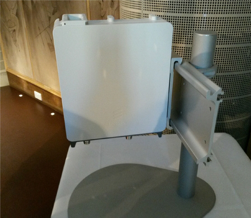 The new Ericsson radio unit that slots onto a rail and is fitted with a single bolt. Does it have to be that color though?