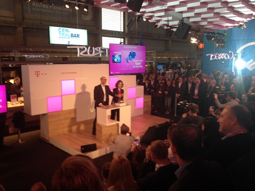 Deutsche Telekom CEO Timotheus Hottges and European boss Claudia Nemat get a handle on IP services.
