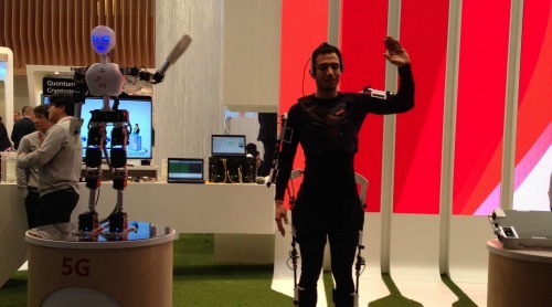 SK Telecom's 5G Robot debuted at Mobile World Congress in February, showcasing how it will be able to move in real-time to reflect human movements through a 5G-enabled connected network, demonstrating ultra-low latency - a key feature of 5G.