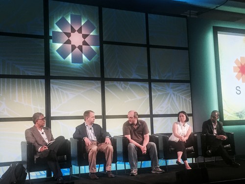 Open source projects need butts in chairs, like these panelists, working on development and support.