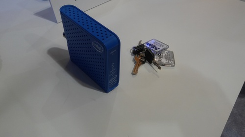 Intel's physical implementation of its form factor reference design (FFRD) for a standalone cable modem based on its new Puma 7 modem chip.
