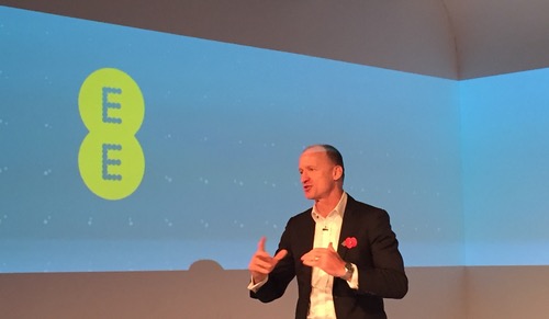 Olaf Swantee, EE's CEO, discusses the operator's 4G strategy during a briefing in London.