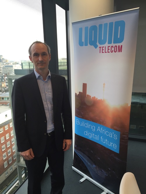 David Eurin, Liquid Telecom's chief strategy officer, at the company's central London offices.