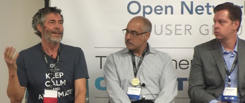 Stanford University's David Cheriton, UBS's James Younan, and BNY's Neal Secher.