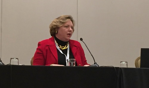 McCorcle, the president of AT&T Partner Solutions, speaks on an ITW panel Monday on Advancing Women in Telco.