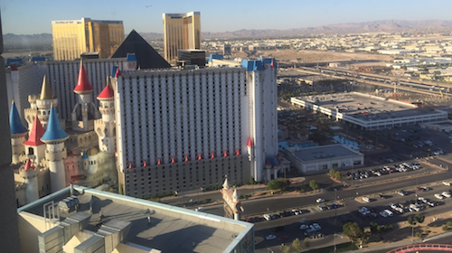 The view from a window down the hall from my hotel room. Same view, panoramic photo.