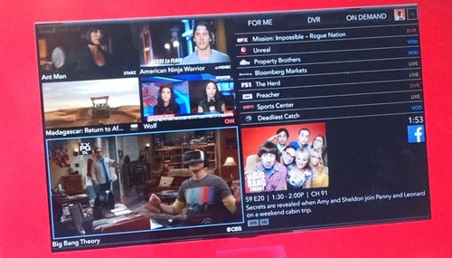 Live Layer3 TV demo on a tablet