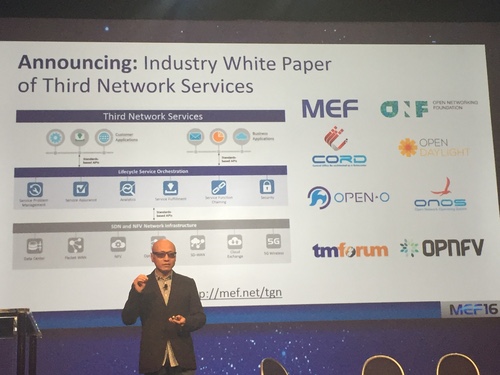 MEF CEO Nan Chen was so excited about this announcement he repeatedly showed the punchline slide too early.
