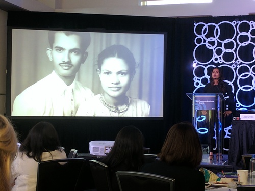 Centoni shares a picture of her mom who encouraged her to take the non-traditional path. She was her first mentor and the woman she thanks for her strong, ambitious and fierce personality.