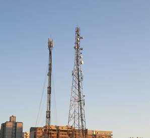 Tower in Alexandria, Egypt that is using the super dual band technology. 