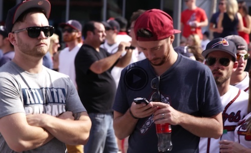 Fans stay connected via Comcast's ultra-broadband network throughout the Atlanta Braves' complex and SunTrust Stadium. (Source: Comcast)