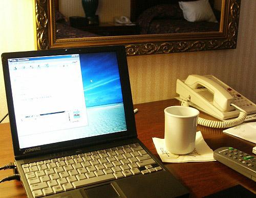 When the hotel WiFi forces you to invent new bandwidth measurements such as BPM ('bits per megayear').