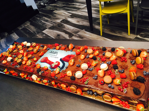 Telia's end-of-PSTN celebration cake: We can't decide if it looks delicious or just plain scary.