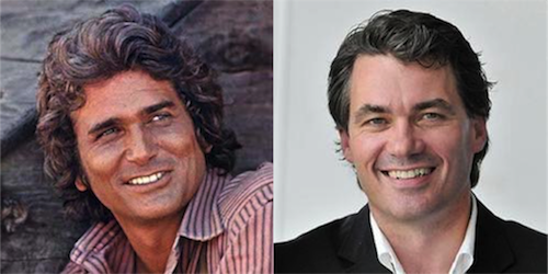 On the left, under-fire BT CEO Gavin Patterson; on the right, Michael Landon, star of 1970s TV show Little House on the Prairie. Oh, hang on...