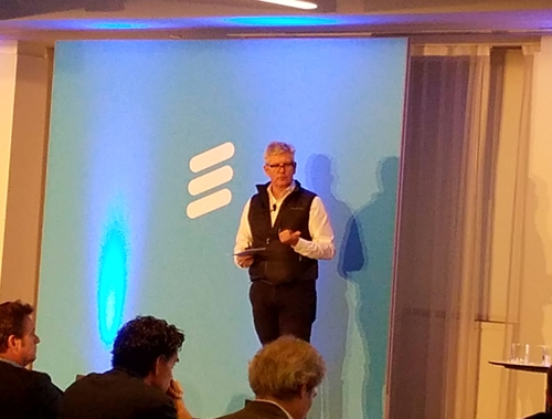 Ericsson CEO Ekholm came dressed prepared for a grilling from the crowd of financial analysts.