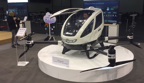 One of several technologies that Huawei showed off at last week's Global Mobile Broadband Forum, the flying taxi will account for a quarter of citizens' journeys by 2030, according to Dubai's transportation authority. Whether 5G will by then have given way to 6G is another matter...