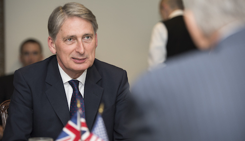 Philip Hammond, the UK's finance minister, gets the Union Jack out for next-generation technology.