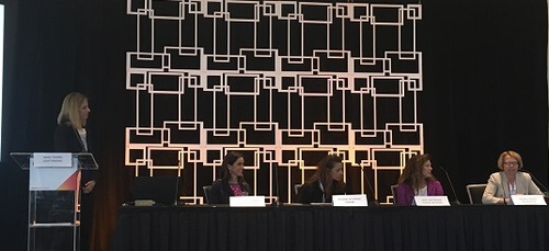 (L to R) Sarah Thomas, Light Reading; Jennifer Kyriakakis, Matrixx; Suzanne McCormac, VMware; Heidi Westbrook, Fujitsu Network; Micaela Giuhat, Metaswitch.
