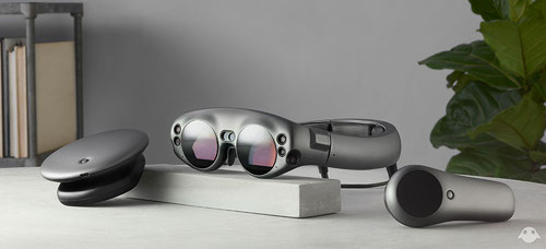AT&T will let consumers demo Magic Leap's product/platform at stores around the nation. Pictured is the Magic Leap One, Creator Edition.