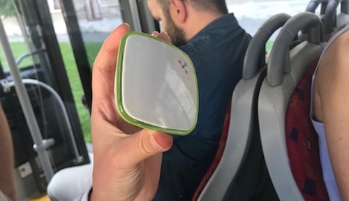 Using Bluetooth, these beacons transmit information about local attractions and facilities when a smartphone user is nearby.