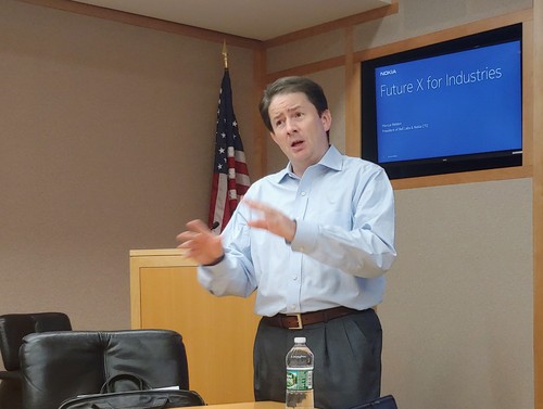 Marcus Weldon, CTO at Nokia, talks about how we are moving into a Fourth Industrial Revolution, where physical industries become digitalized.