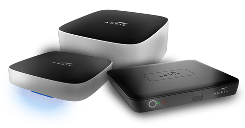 Though many CommScope investors perceive Arris as a set-top box business (pictured is a set of Arris-made Android TV boxes), Notter notes that Arris's Network & Cloud business has likewise been 'significantly undervalued' by investors given the early state of DOCSIS 3.1 and fiber-deep deployments by cable operators.