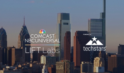 Starting with this year's class, the Lift Labs accelerator will operate from the fourth floor of the recently opened Comcast Technology Center in Philadelphia (the tallest building in the image). Image source: Comcast.
