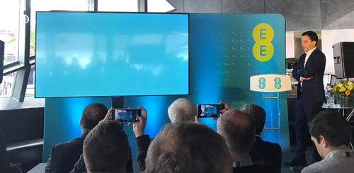 EE's Marc Allera ponders the meaning of 5G at a press conference in central London.