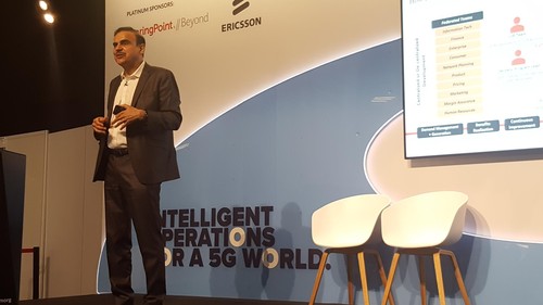 Pari Bajpay, CenturyLink's vice president of Next Generation Enablement, gives his presentation at Digital Transformation World.