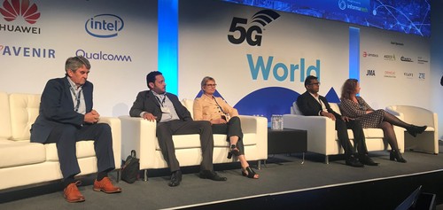 From left to right: PCCW's Paul Berriman; STC's Haithem Alfaraj; Elisa's Kirsi Valtari; Telstra's Channa Seneviratne; Telenor Norway's Ingeborg Ofsthus.