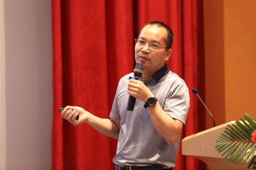 COO and Chief Engineer Yang Hui from Yuexin intelligence speaks at the 2019 Customer Strategy and Pain Points Analysis Conference.