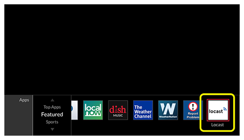 Dish offers Locast as a free app on its Internet-connected Hopper and Wally receivers that enable users to stream local channels in US markets in which Locast offers its service. AT&T has a similar integration with Locast on its DirecTV and U-verse boxes.