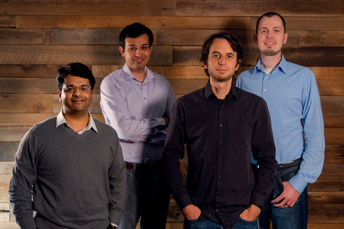 From left to right it's: Nikhil Handigol, Peyman Kazemian, Brandon Heller, and David Erickson. Source: Forward Networks