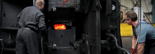 Mettis operates massive forges to produce aerospace components. (Source: Mettis)