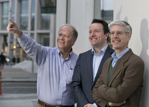 From left to right: Bill Stemper, president of Comcast Business; Alan Foy, CEO of Blueface; and Bob Victor, SVP of Comcast Business