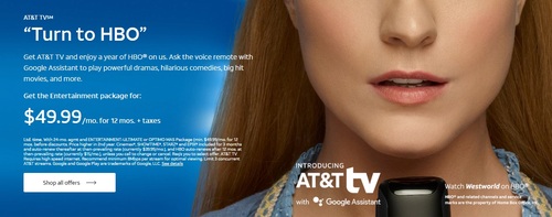 The new AT&T TV service launched nationwide in early March.