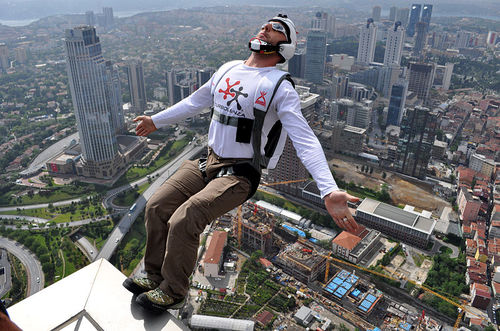 Is Deutsche Telekom's Timotheus Hottges a BASE jumper? We're saying yes. 