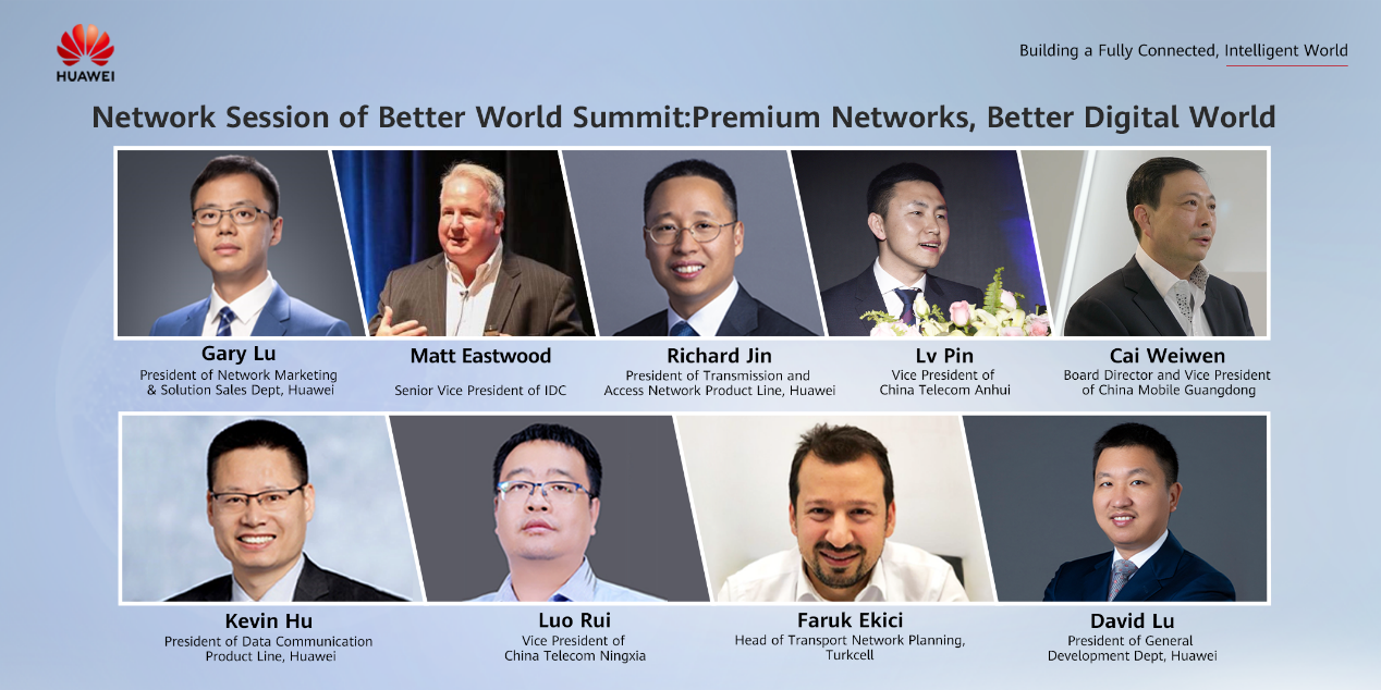 Keynote speakers from IDC, China Telecom Anhui, China Mobile Guangdong, China Telecom Ningxia, Turkcell and Huawei.