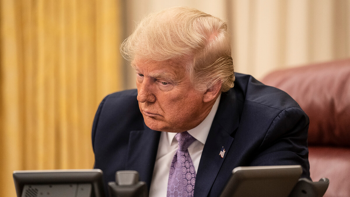 Tit for tat: Trump has signed up with much smaller rival video app Triller. (Source: The White House on Flickr.)