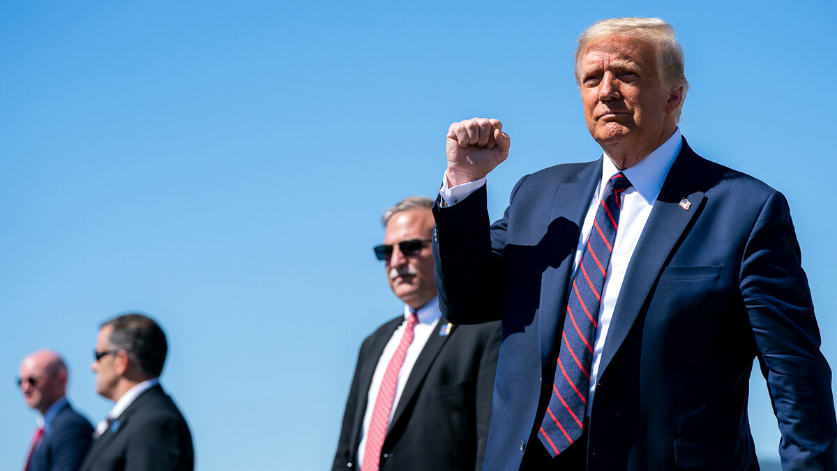 Fight club: Trump's war on China looks like it will run and run, and everyone is talking about it. (Source: White House)