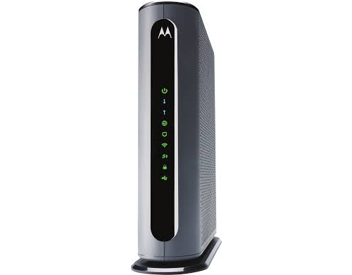 Zoom Telephonics has been riding a sales wave since obtaining a license to use the Motorola brand. Picture shows the Motorola MG8702, a DOCSIS 3.1 gateway with 802.11ac Wi-Fi.