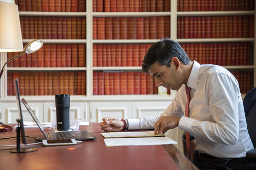 UK Chancellor of the Exchequer Rishi Sunak figures out what is available for telecom.