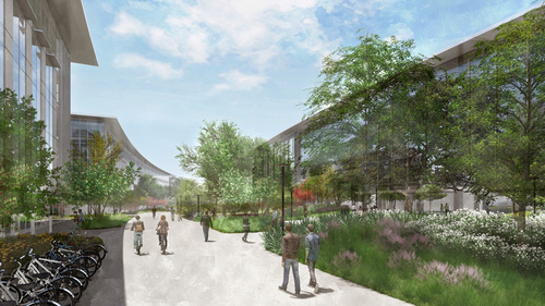 Apple's 'artist's impression' of a new campus in Austin, Texas. 