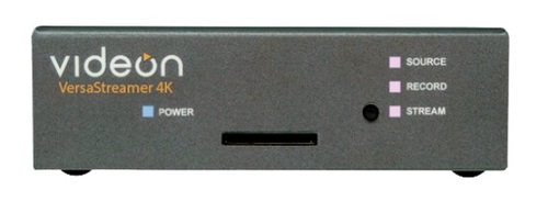 Videon's current lineup includes the VersaStreamer 4K, a small 4K-capable HEVC encoder.
(Image source: Videon)