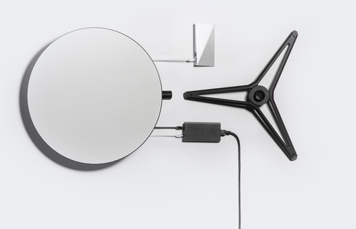 Starlink's hardware kit includes a satellite dish, mounting tripod, power supply, requisite cables and a Wi-Fi router.
(Image source: SpaceX)