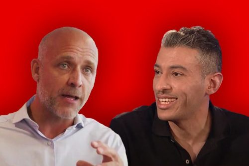 Ahmed El Sayed (right) was named Vodafone's head of software engineering for Europe in February, when Andrea Dona (left) was appointed chief network officer for the UK.  (Image source: Vodafone)